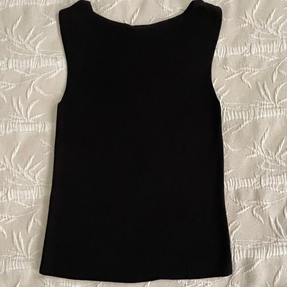 COLDWATER CREEK Cotton Knit/Silk Blend Sleeveless Tank Top Size Medium - Picture 2 of 8